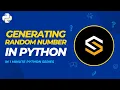 Python Tutorial for Beginners Random Number Generator