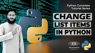 How To Change OR Modify List Items In Python Python Lists Collections Learn Python
