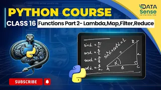 Class 16 Functions Part 2-Advance Functions Lambda Map Filter Reduce Python for Beginners