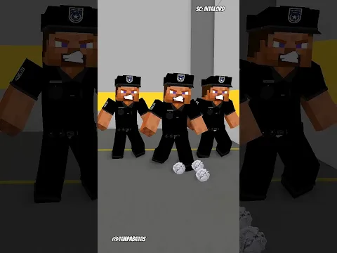pak polisi tidak berani melawan preman terkuat #minecraft #roblox #shorts