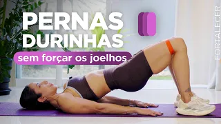 Treino em casa para Pernas e glúteos sem forçar os joelhos -  Carol Borba