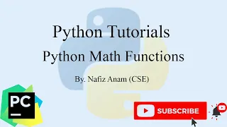 How to use Math Functions in Python Python Tutorial Nafiz Anam