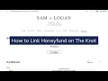 How to Link Your Honeyfund Registry on The Knot