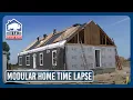Time Lapse Of New Modular Home Being Built