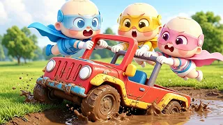 10 Bayi Mendorong Mobil! 👶🚗| Belajar Berhitung🔢 | Lagu Anak | Ayo ! Neo 🌟| BabyBus Bahasa Indonesia