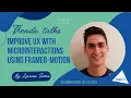 Improve UX with microinteractions using framer-motion - Lorenzo Sintini