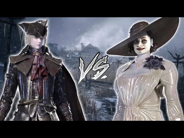 Lady Dimitrescu VS Lady Maria (Bloodborne X Resident Evil 8 Village Boss VS Boss Mod)