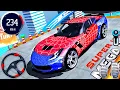 Download Lagu Superhero Car Mega Ramp Driving Tracks - Impossible GT Car Stunts Racing 3D - Android GamePlay