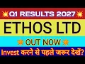ETHOS Ltd Q1 Results 2026 ETHOS Share Result ETHOS Results ETHOS Share Latest News