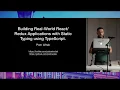 Piotr Witek Real-World Applications with Static Typing using TypeScript