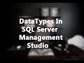 Datatype in SQL Server
