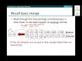Skip Pointers Merge Algorithm