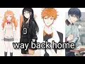 Download Lagu way back home (ft.hinata genderband,Hinata, Kageyama genderband and Kageyama
