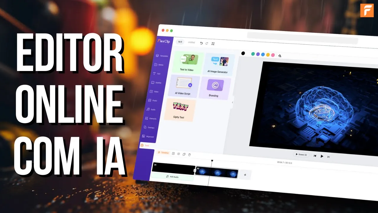 ????️FLEXCLIP AI - PROGRAMA USA IA PARA EDITAR VÍDEOS SOZINHO! #flexclip