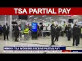 TSA pay resumes but shutdown continues