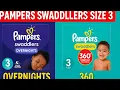 Pampers Swaddlers Size 3 Comparison Overnights vs 360 Fit - Which One is Better