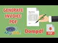Generate PDF Invoice Using PHP MySQL and Dompdf Library