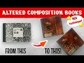 SIMPLY AMAZING composition book makeover QUICK AND EASY great gift or craft fair idea