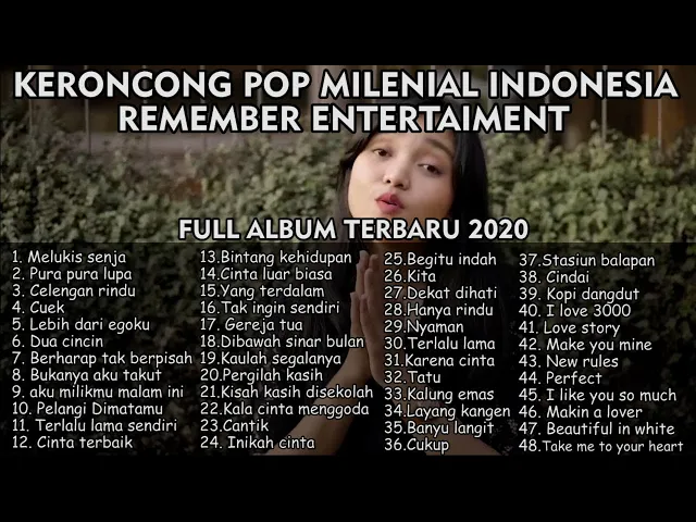 Download MP3 KERONCONG MODERN MILENIAL REMEMBER ENTERTAIMENT FULL ALBUM TANPA IKLAN