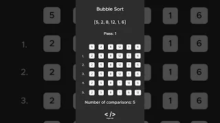 Bubble Sort in 60 Seconds in Hindi