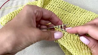 P2tog - purl two together right leaning purl decrease