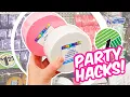 Grab 1 Party Supplies From the Dollar Store for these UNBELIEVABLE Party HACKS Krafts by Katelyn