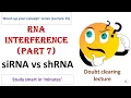 Download Lagu siRNA vs shRNA | Differences | Gene silencing techniques