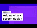 Kuika Beginner Add new task screen design 3