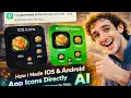 How I Made iOS Android App Icons Directly with AI in ChatGPT Step by Step
