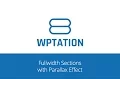 Envision WordPress Theme Fullwidth Sections with Parallax Effect