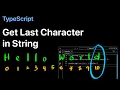 How to get Last Character in String in TypeScript - Examples ProgramGuru org