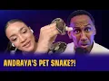 Andraya Carter scares SAS with pet snake