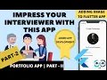 Portfolio App Impress your Interviewer Flutter Mobile App Development Part - 2