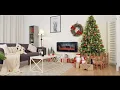 Decorate for Christmas and Warm Your Home with Recessed Ultra Thin Wall Mounted Electric Fireplace