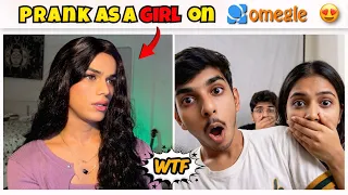 I Become *GIRL* for 24 hour on OMEGLE 😂