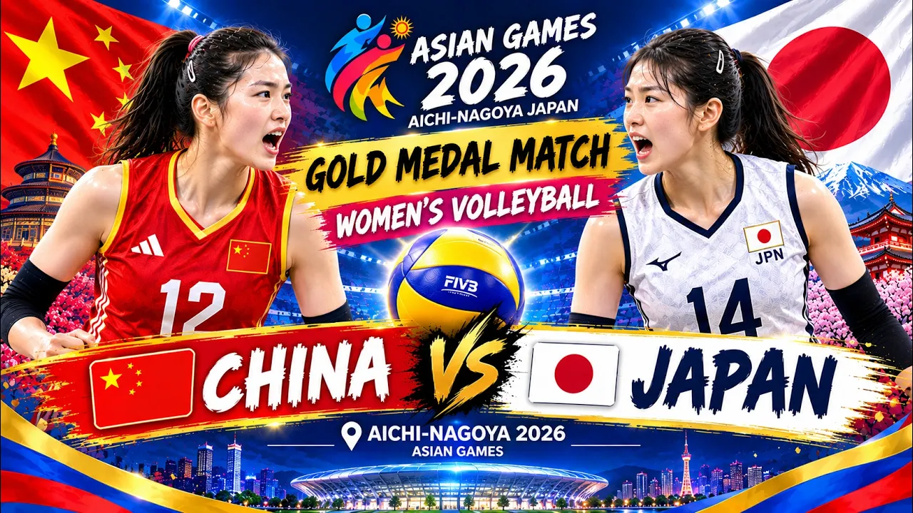 JAPAN vs CHINA - GOLD Medal Match | Women's Volleyball LIVE Score Update | Asian Games 2026