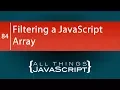 JavaScript Fundamentals Filtering an Array