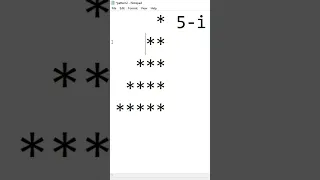 Mirror Right Angle Star Pattern using C star pattern using C pattern using C