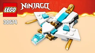 LEGO Ninjago Jet (30674) from Zane's Dragon Power Vehicles | Alternate Building Instructions | TBB