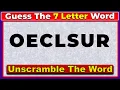 Unscramble the 7 Letter Word in Record Time - Guess the Word Challenge 28