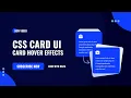 How to Create CSS Card Hover Effect with Layered Shadows HTML CSS Animation Tutorial