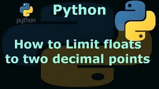 Python Limiting floats to two decimal points