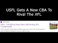 USFL Gets A New CBA To Rival The XFL