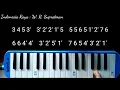 Lagu Not Pianika Lagu Indonesia Raya || Lagu Kebangsaan Indonesia || W.R. Supratman