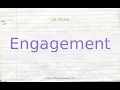 How to pronounce engagement