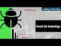 Count the Substrings gfg potd GFG - Problem Of The Day C Java
