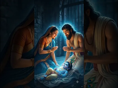 जब मथुरा की जेल में भगवान श्रीकृष्ण का जन्म हुआ,#जयश्रीकृष्ण #श्रीकृष्ण