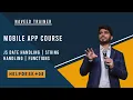 Mobile App Course helpdesk class 08 JS date handling string handling functions