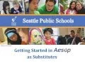 Aesop getting started as a substitute