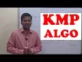 KMP string matching algorithm search in a text